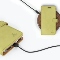 Apple IPhone SE (2020) / SE (2022) - Vintage Leather Wallet Phone Case -Union Store MossGreen 3c59f7e2 c525 4ae5 b621 db4369991261