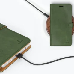 Samsung Galaxy Note 9 - Vintage Leather Wallet Phone Case -Union Store MossGreen 8