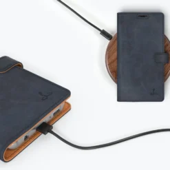 Samsung Galaxy S8 - Vintage Leather Wallet Phone Case -Union Store Navy 2020 10 07T160441.614