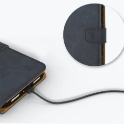 Apple IPhone 14 Pro - Vintage Leather Wallet Phone Case -Union Store Navy 2022 09 02T141500.051