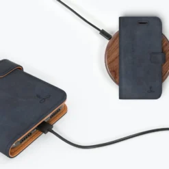 Apple IPhone 8 - Vintage Leather Wallet Phone Case -Union Store Navy 2 2beaa801 0146 42c5 b2d3 076573b2e4c3