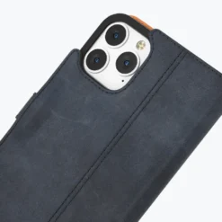 Apple IPhone 13 Pro - Vintage Leather Wallet Phone Case -Union Store Navy 9
