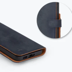 Samsung Galaxy S23 Plus - Vintage Leather Wallet Phone Case -Union Store Navy 9740b488 4319 48a6 bcd8 27656038d289