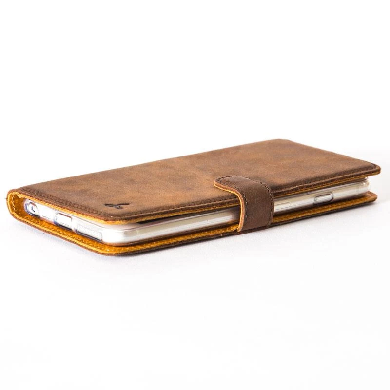 Apple IPhone 6/6S Plus - Vintage Leather Wallet Phone Case 11 Apple IPhone 6/6S Plus - Vintage Leather Wallet Phone Case - Image 11