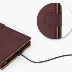 Samsung Galaxy S22 Ultra - Vintage Leather Wallet Phone Case -Union Store Plum 2022 02 07T155750.625