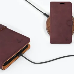Samsung Galaxy S22 Plus - Vintage Leather Wallet Phone Case -Union Store Plum 2022 02 07T161329.598