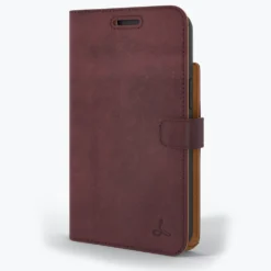 Apple IPhone 13 - Vintage Leather Wallet Phone Case 22 Apple IPhone 13 - Vintage Leather Wallet Phone Case -Union Store Plum 3