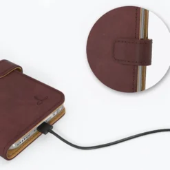 Apple IPhone 6/6S - Vintage Leather Wallet -Union Store Plum 34