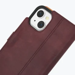 Apple IPhone 13 - Vintage Leather Wallet Phone Case 37 Apple IPhone 13 - Vintage Leather Wallet Phone Case -Union Store Plum 5