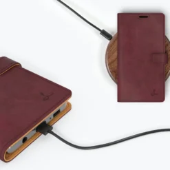 Samsung Galaxy S10 Plus - Vintage Leather Wallet Phone Case -Union Store Plum 96