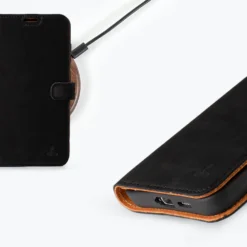 Samsung Galaxy S25 - Vintage Leather Wallet Phone Case -Union Store SamsungGalaxyS24Plus VintageWallet Black4 9809c1e5 89f4 4ebc 91a6 74b9e0ae822b