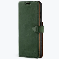 Samsung Galaxy S25 - Vintage Leather Wallet Phone Case -Union Store SamsungGalaxyS24Plus VintageWallet BottleGreen1 32eb7197 b21f 4475 be85 7c112410f9e6