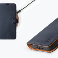 Samsung Galaxy S24 Plus - Vintage Leather Wallet Phone Case -Union Store SamsungGalaxyS24Plus VintageWallet Navy4 0e94b778 e945 4e33 8d95 635e6cea2d6c