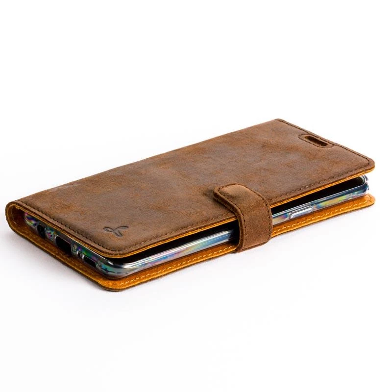 Samsung Galaxy S9 Plus - Vintage Leather Wallet Phone Case 14 Samsung Galaxy S9 Plus - Vintage Leather Wallet Phone Case - Image 14