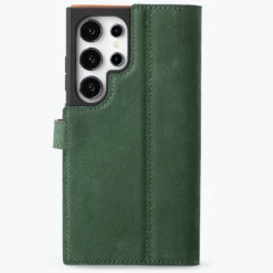 Samsung Galaxy S24 Ultra - Vintage Leather Wallet Phone Case -Union Store SamsungS24Ultra VintageWallet BottleGreen7