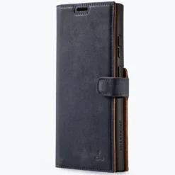 Samsung Galaxy S25 Ultra - Vintage Leather Wallet Phone Case -Union Store SamsungS24Ultra VintageWallet Navy1 f348b8da b74c 4e44 bdbb f6e0d341e422