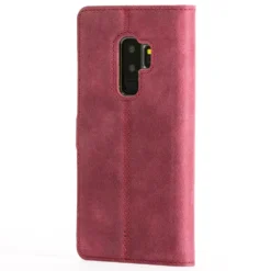 Samsung Galaxy S9 Plus - Vintage Leather Wallet Phone Case 29 Samsung Galaxy S9 Plus - Vintage Leather Wallet Phone Case -Union Store SamsungS9 VintageLeatherWalletPlum