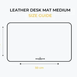 Metro Leather Desk Mat - Medium -Union Store SnakehiveLeatherDeskMatMediumSizeGuide