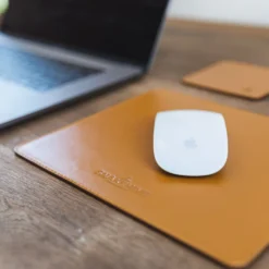 Metro Leather Mouse Mat / Mouse Pad -Union Store SnakehiveLeatherMousePadLifestyle1
