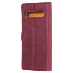Samsung Galaxy S10 5G - Vintage Leather Wallet Phone Case -Union Store SnakehiveVintageWalletSamsung5GPlum