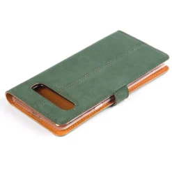 Samsung Galaxy S10 5G - Vintage Leather Wallet Phone Case -Union Store SnakehiveVintageWalletSamsungGalaxyS105GBottleGreen 4