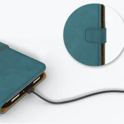 Apple IPhone 14 Pro - Vintage Leather Wallet Phone Case -Union Store Teal 2022 09 02T141507.135