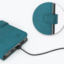 Apple IPhone 12 - Vintage Leather Wallet Phone Case -Union Store Teal 15 f1c4b2af 0d48 49f8 a7e4 d07338077236