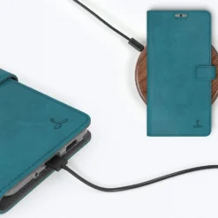 Samsung Galaxy S20 Ultra - Vintage Leather Wallet Phone Case -Union Store Teal 30