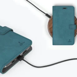 Apple IPhone 11 Pro Max - Vintage Leather Wallet Phone Case -Union Store Teal 31d0d256 a527 416d 9be0 b7fb8e906512