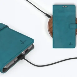 Samsung Galaxy S20 Plus - Vintage Leather Wallet Phone Case -Union Store Teal 35
