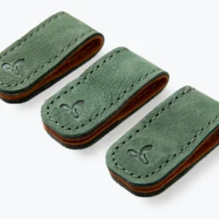 Vintage Leather Small Cable Ties (Pack Of 3) -Union Store VintageCableTies BottleGreen3