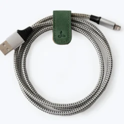 Vintage Leather Small Cable Ties (Pack Of 3) -Union Store VintageCableTies BottleGreen5