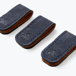 Vintage Leather Small Cable Ties (Pack Of 3) -Union Store VintageCableTies Navy3