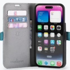 Apple IPhone 14 Pro Max - Vintage Leather Wallet Phone Case (Side Clasp) -Union Store apple iphone 14 pro max vintage leather wallet side clasp teal apple iphone 14 pro max 387893