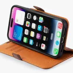 Apple IPhone 14 Pro Max - Vintage Leather Wallet Phone Case (Side Clasp) -Union Store apple iphone 14 pro max vintage leather wallet side clasp teal apple iphone 14 pro max 815295