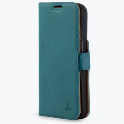Apple IPhone 14 Pro - Vintage Leather Wallet Phone Case (Side Clasp) -Union Store apple iphone 14 pro vintage leather wallet side clasp teal apple iphone 14 pro 758697