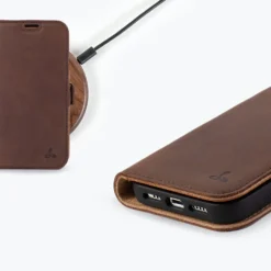 Apple IPhone 14 Pro - Vintage Leather Wallet Phone Case (Side Clasp) -Union Store apple iphone 14 pro vintage leather wallet side clasp teal apple iphone 14 pro 819143