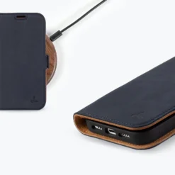 Apple IPhone 14 Pro - Vintage Leather Wallet Phone Case (Side Clasp) -Union Store apple iphone 14 pro vintage leather wallet side clasp teal apple iphone 14 pro 877471