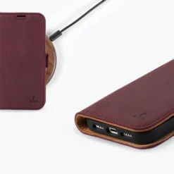 Apple IPhone 14 Pro - Vintage Leather Wallet Phone Case (Side Clasp) -Union Store apple iphone 14 pro vintage leather wallet side clasp teal apple iphone 14 pro 999439