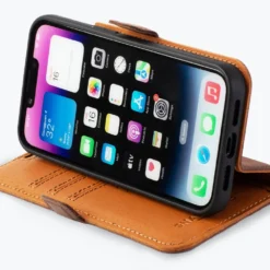 Apple IPhone 14 - Vintage Leather Wallet Phone Case (Side Clasp) -Union Store apple iphone 14 vintage leather wallet side clasp black apple iphone 14 304785