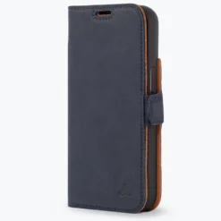 Apple IPhone 14 - Vintage Leather Wallet Phone Case (Side Clasp) -Union Store apple iphone 14 vintage leather wallet side clasp navy apple iphone 14 168119