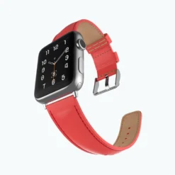 Metro Leather Apple Watch Strap -Union Store metro leather watch strap for apple series watches poppy red 38 40 41mm 313504