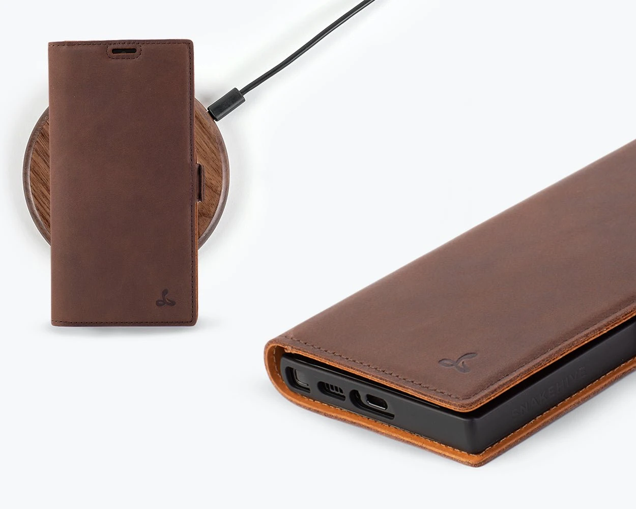 Samsung Galaxy S24 Ultra - Vintage Leather Wallet Phone Case (Side Clasp) 18 Samsung Galaxy S24 Ultra - Vintage Leather Wallet Phone Case (Side Clasp) - Image 18