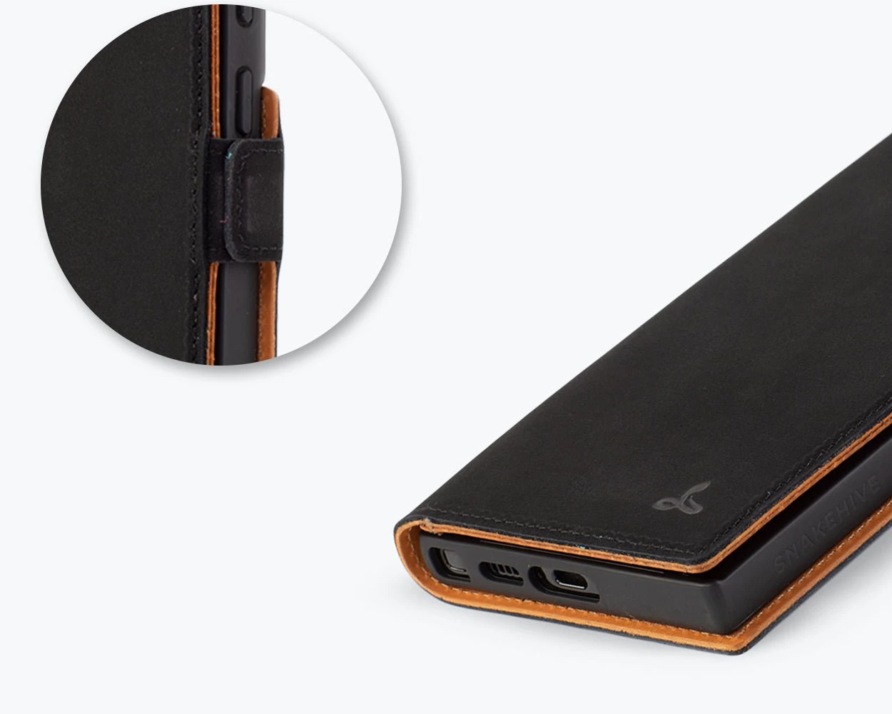 Samsung Galaxy S24 Ultra - Vintage Leather Wallet Phone Case (Side Clasp) 14 Samsung Galaxy S24 Ultra - Vintage Leather Wallet Phone Case (Side Clasp) - Image 14