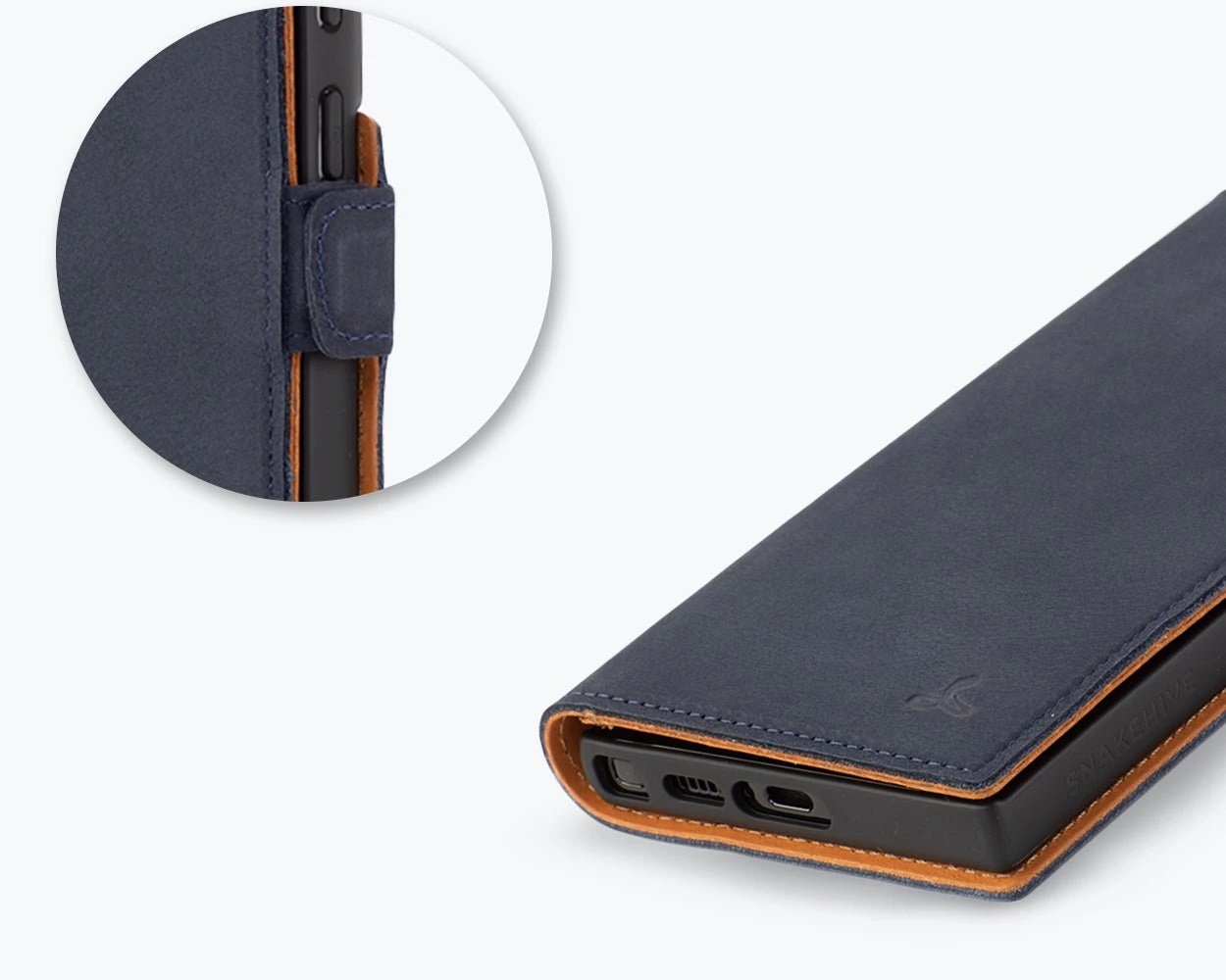 Samsung Galaxy S24 Ultra - Vintage Leather Wallet Phone Case (Side Clasp) 11 Samsung Galaxy S24 Ultra - Vintage Leather Wallet Phone Case (Side Clasp) - Image 11