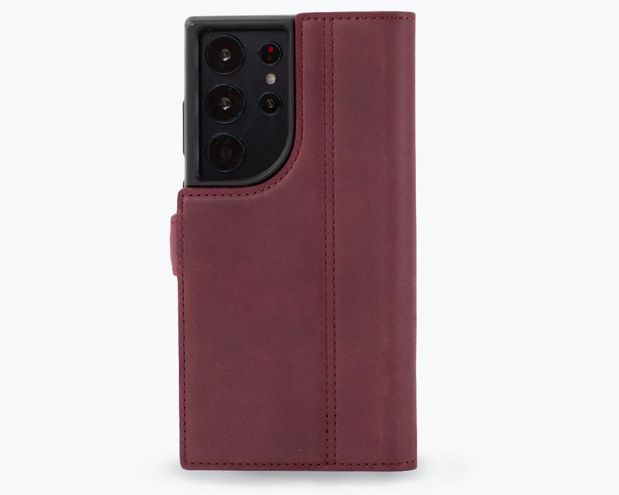 Samsung Galaxy S24 Ultra - Vintage Leather Wallet Phone Case (Side Clasp) 4 Samsung Galaxy S24 Ultra - Vintage Leather Wallet Phone Case (Side Clasp) - Image 4