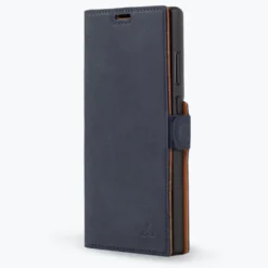 Samsung Galaxy S23 Ultra - Vintage Leather Wallet Phone Case (Side Clasp) -Union Store samsung galaxy s23 ultra vintage leather wallet side clasp navy samsung galaxy s23 ultra 913860